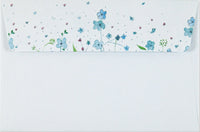 Blue Flowers Letter-Perfect Stationery Set – 30 Sheets & 24 Envelopes