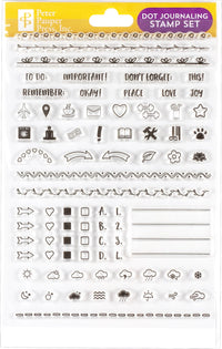 Dot Journaling Clear Stamp Set – 60 Stamps