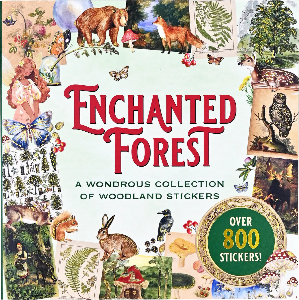 Enchanted Forest Ephemera Sticker Book – 800+ Woodland Stickers