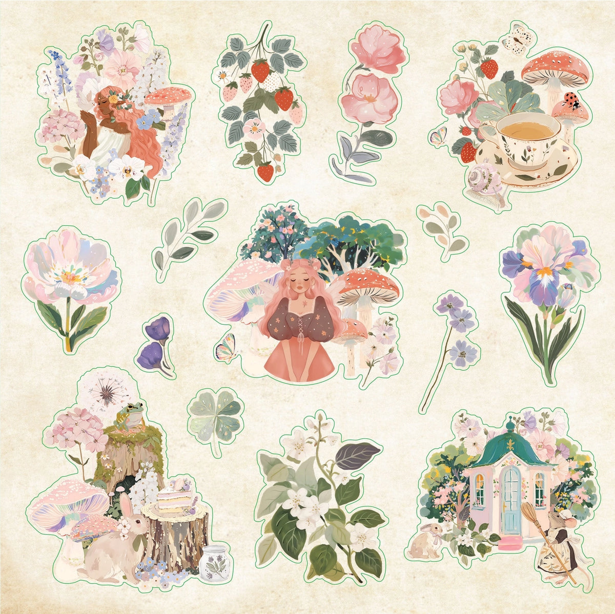 Enchanted Forest Ephemera Sticker Book – 800+ Woodland Stickers