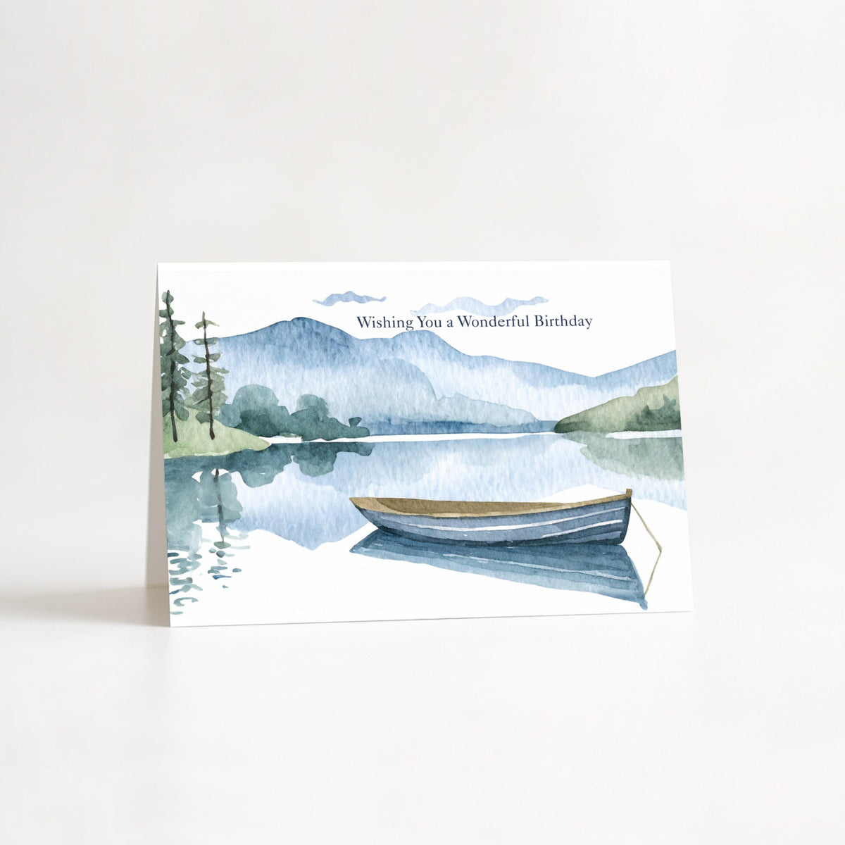 Open encouragement card showing the message “No matter where life takes you, or what lies ahead, please remember that you are cared for, thought of often, and never alone.”