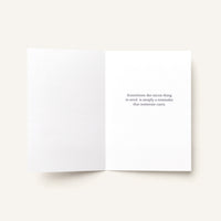 Open A Letter for You card showing the printed thinking-of-you message inside.