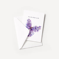 For the Bride-to-Be card displayed with a coordinating white pointed-flap envelope.