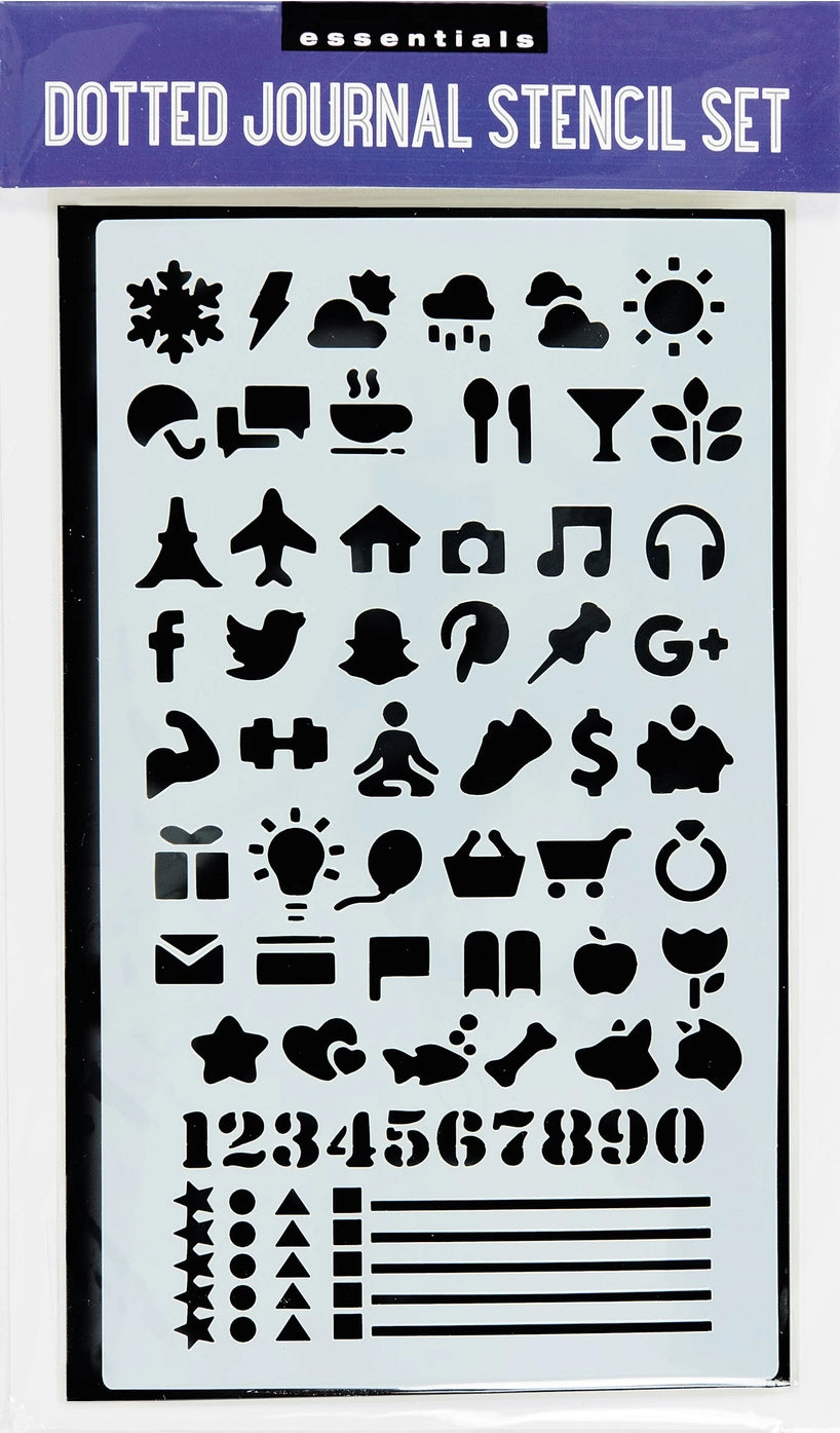 Dot Journaling Stencil Set – 300+ Designs