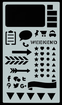 Dot Journaling Stencil Set – 300+ Designs