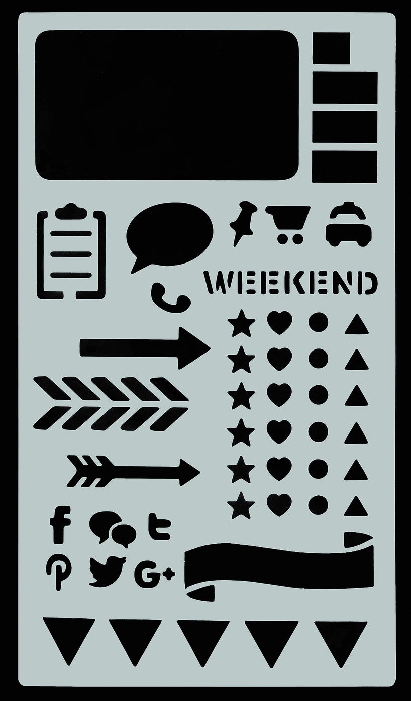 Dot Journaling Stencil Set – 300+ Designs