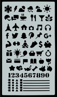 Dot Journaling Stencil Set – 300+ Designs