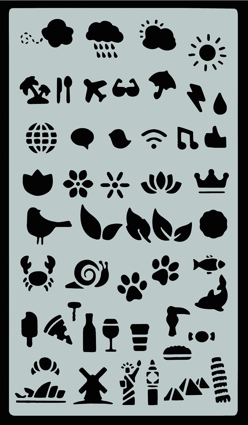 Dot Journaling Stencil Set – 300+ Designs