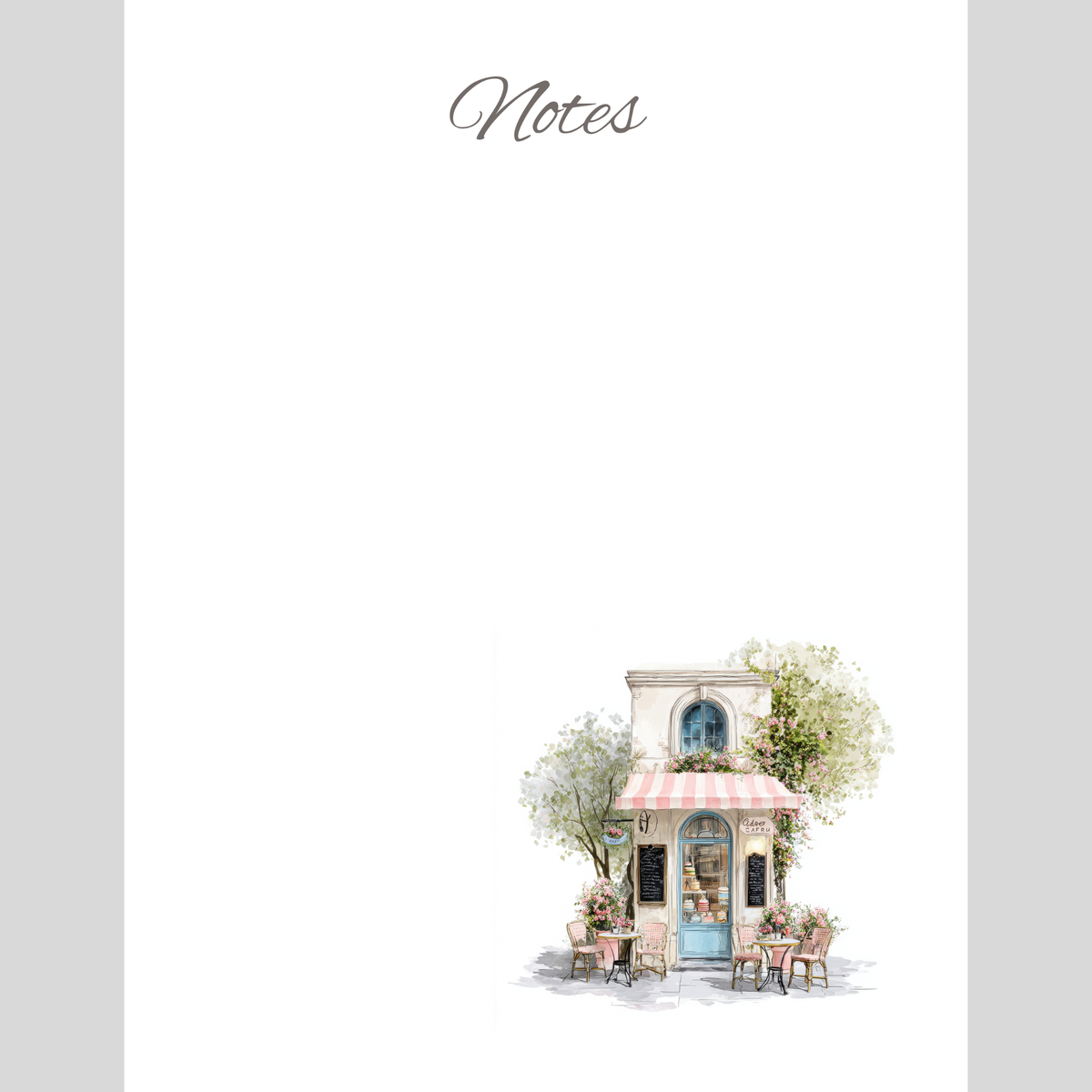 A Parisian Afternoon Notepad | The Beautiful Places Series