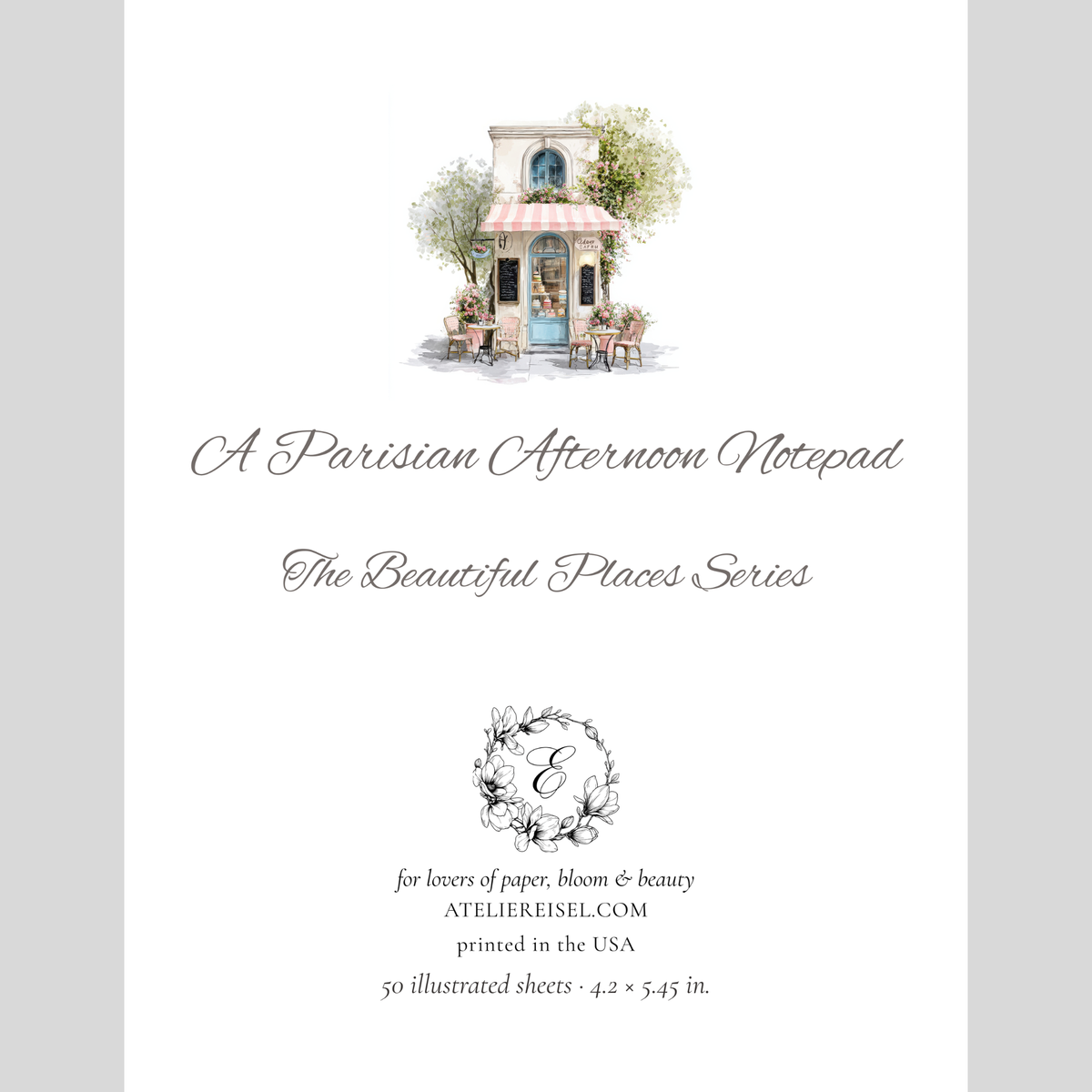 A Parisian Afternoon Notepad | The Beautiful Places Series