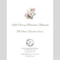 Soft Cherry Blossom Notepad | The Flower Garden Series