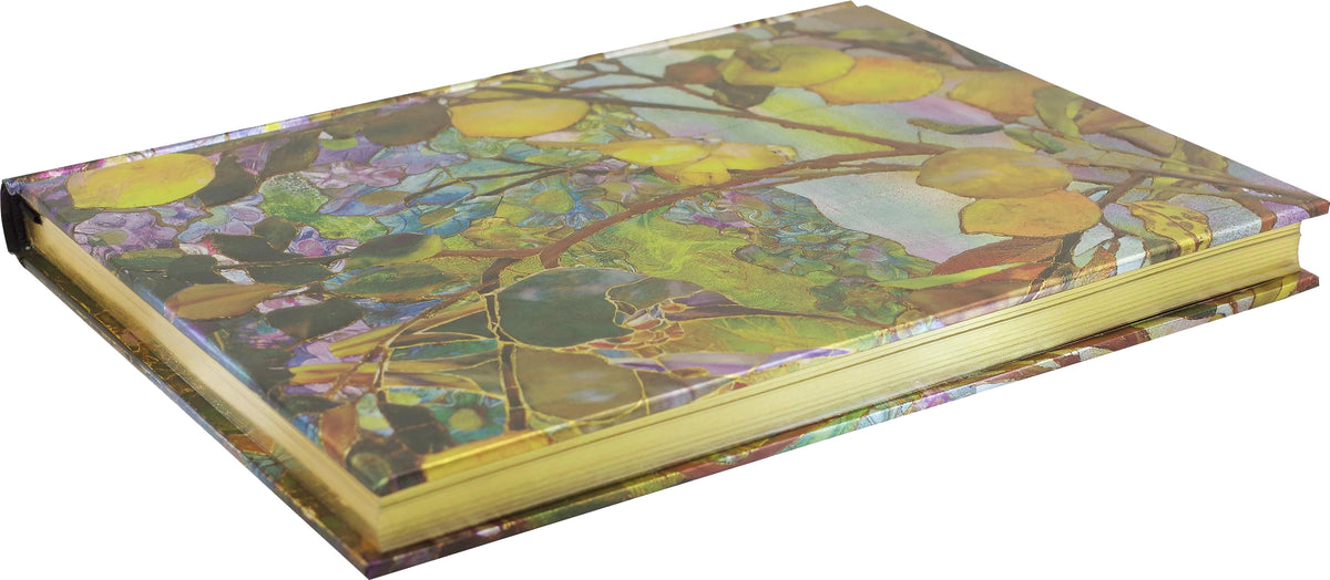 Tiffany Lemon Tree Lined Journal – Gilded Hardcover