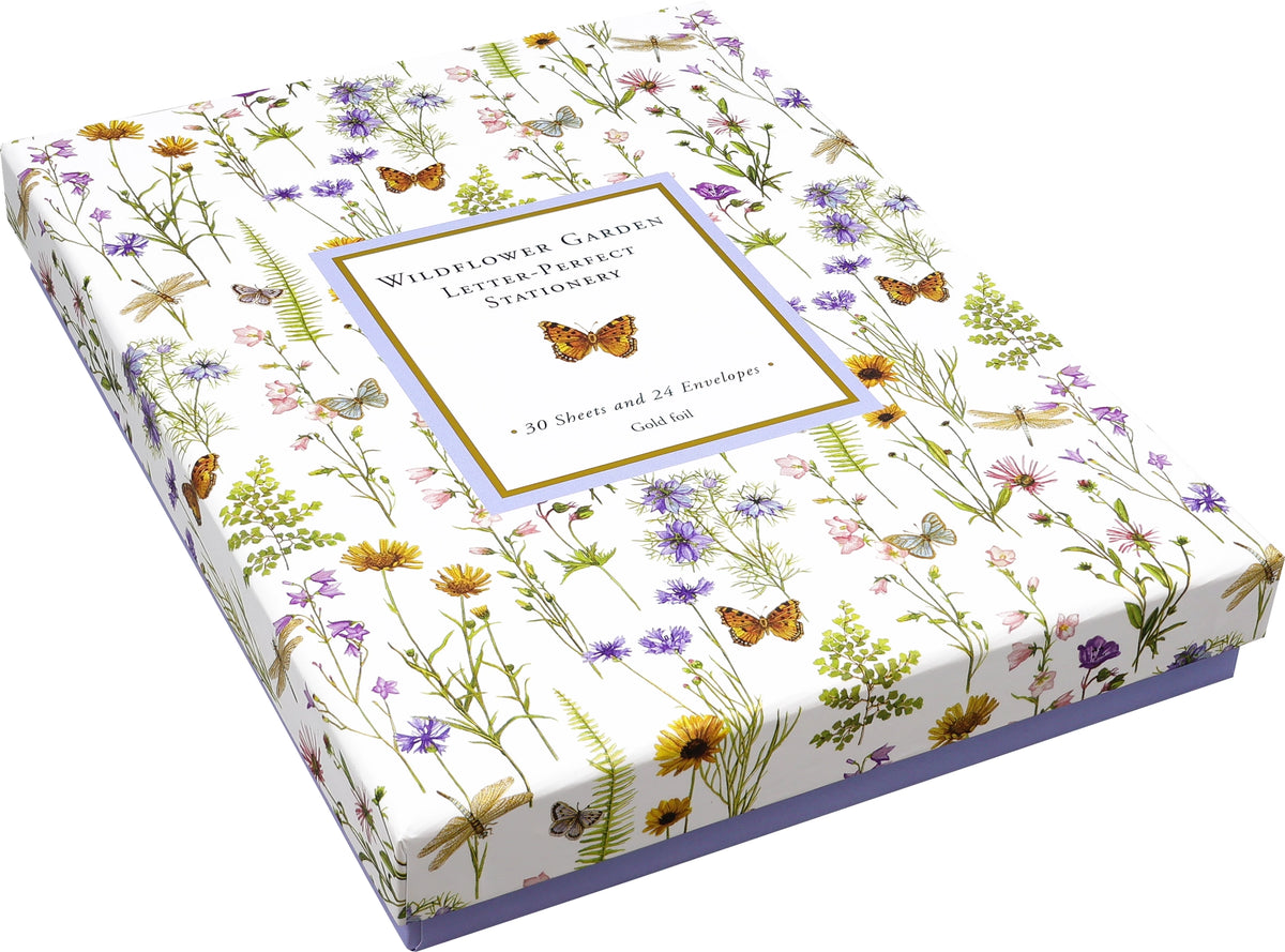 Wildflower Garden Boxed Stationery Set – 30 Sheets & 24 Envelopes